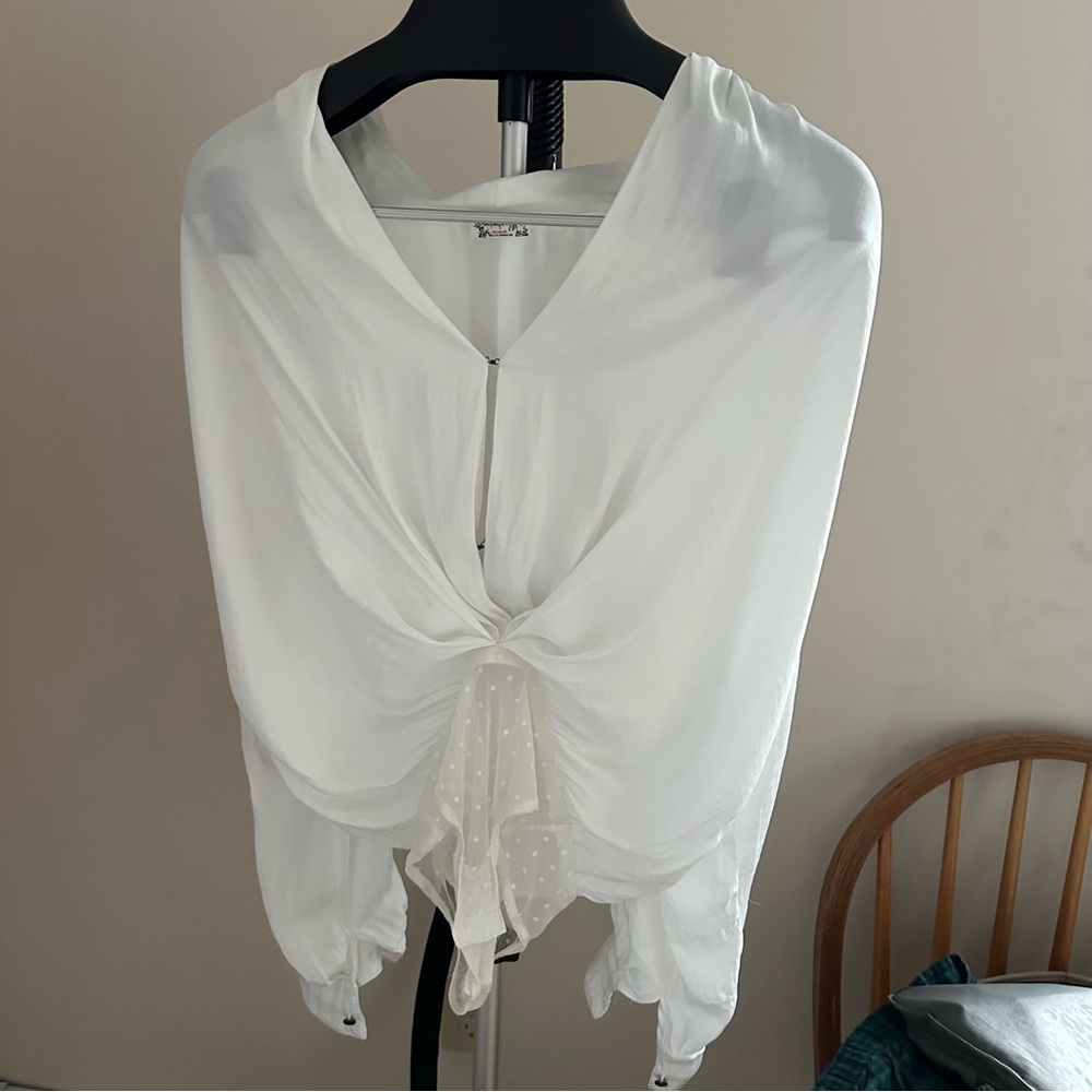 FREE PEOPLE White Plunge Thong Bodysuit - Picture 11 of 11